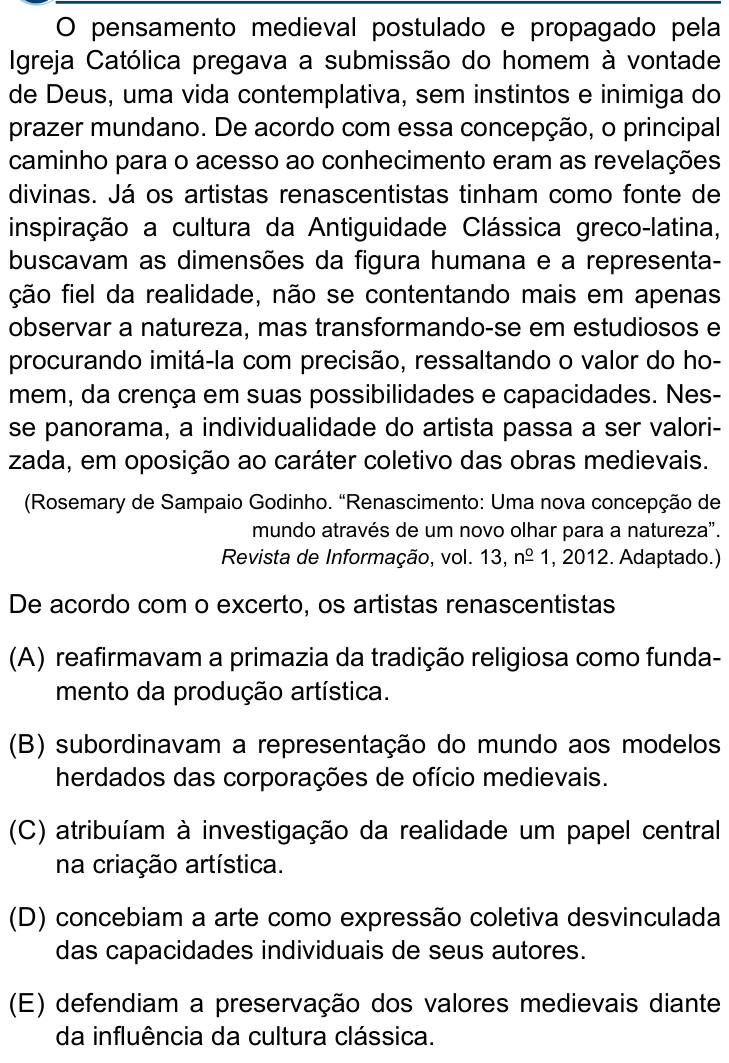 Questão 23 no caderno Conhecimentos Gerais da Santa Casa 2027