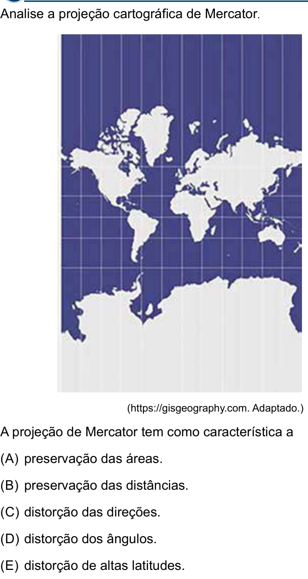 Questão 39 no caderno Conhecimentos Gerais da Santa Casa 2027