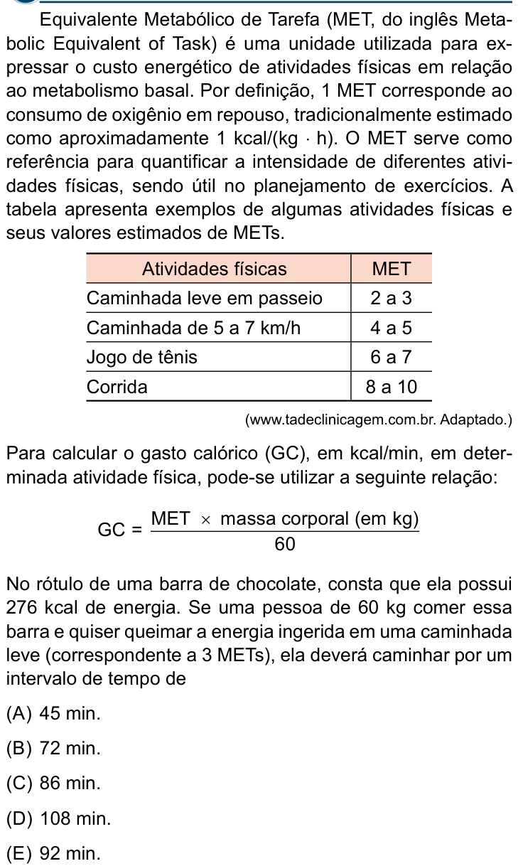 Questão 64 no caderno Conhecimentos Gerais da Santa Casa 2027