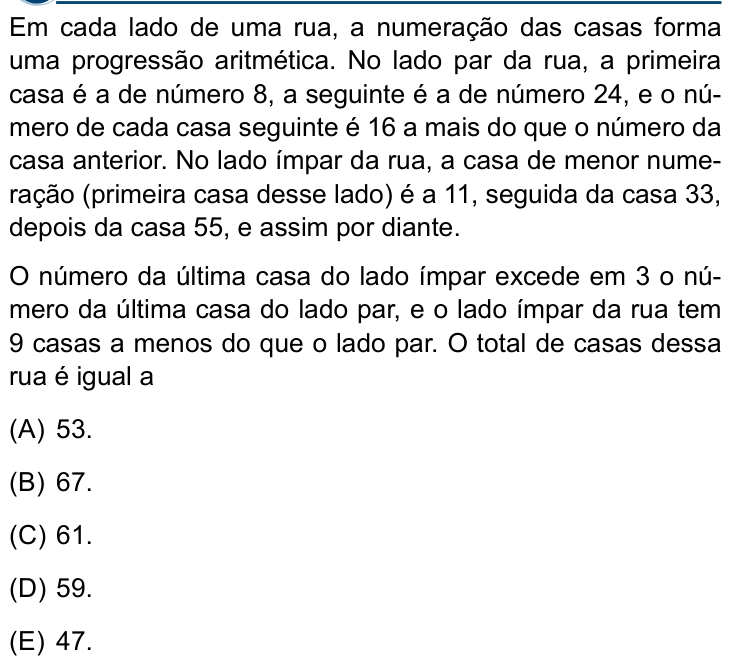 Questão 72 no caderno Conhecimentos Gerais da Santa Casa 2027