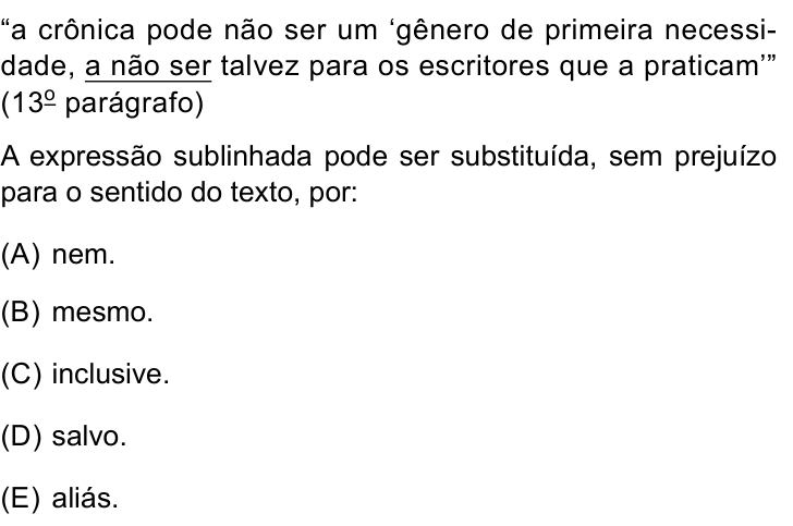 Questão 5 no caderno Prova I do Einstein 2023
