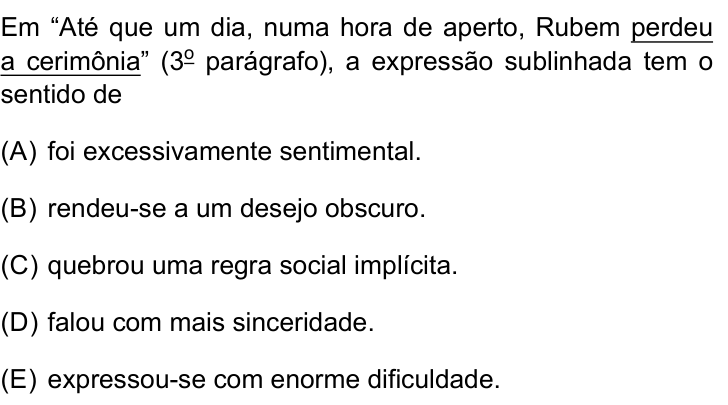 Questão 6 no caderno Prova I do Einstein 2023