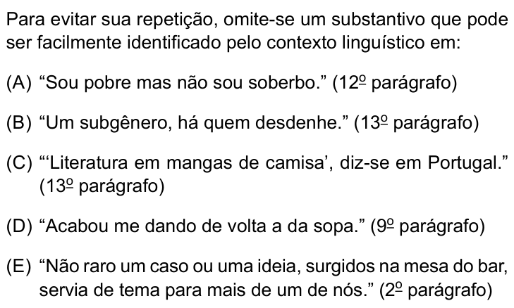 Questão 7 no caderno Prova I do Einstein 2023