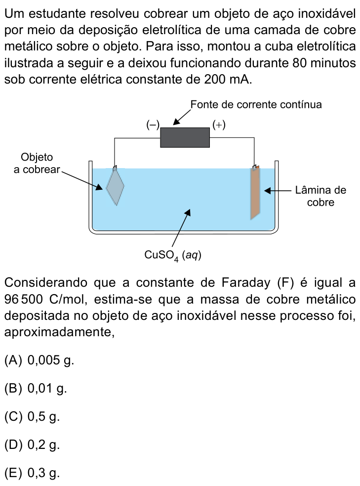 Questão 34 no caderno Prova I do Einstein 2023