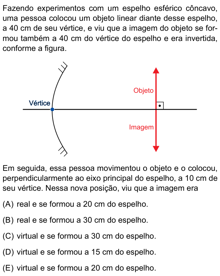 Questão 38 no caderno Prova I do Einstein 2023