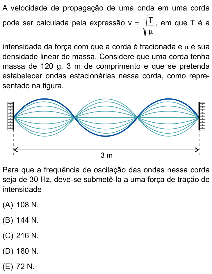 Questão 39 no caderno Prova I do Einstein 2023
