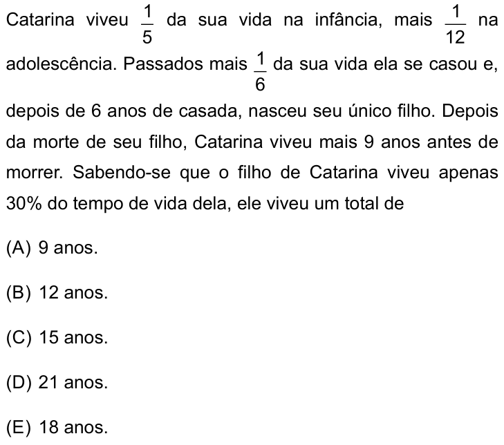 Questão 44 no caderno Prova I do Einstein 2023