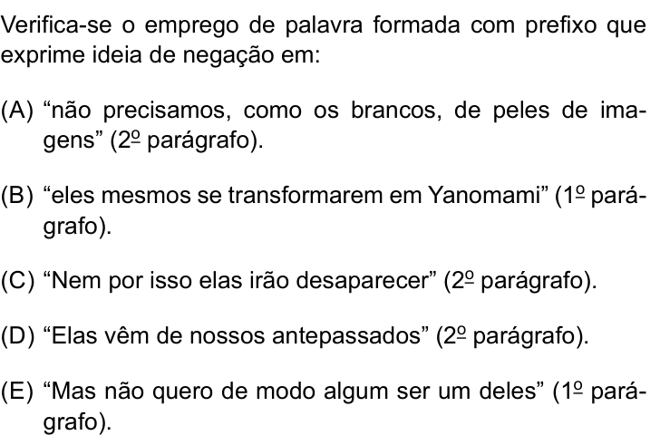 Questão 4 no caderno Prova I do Einstein 2024
