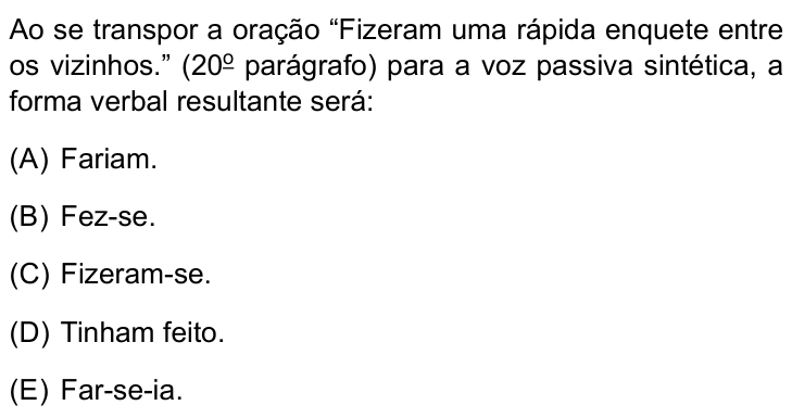 Questão 8 no caderno Prova I do Einstein 2024