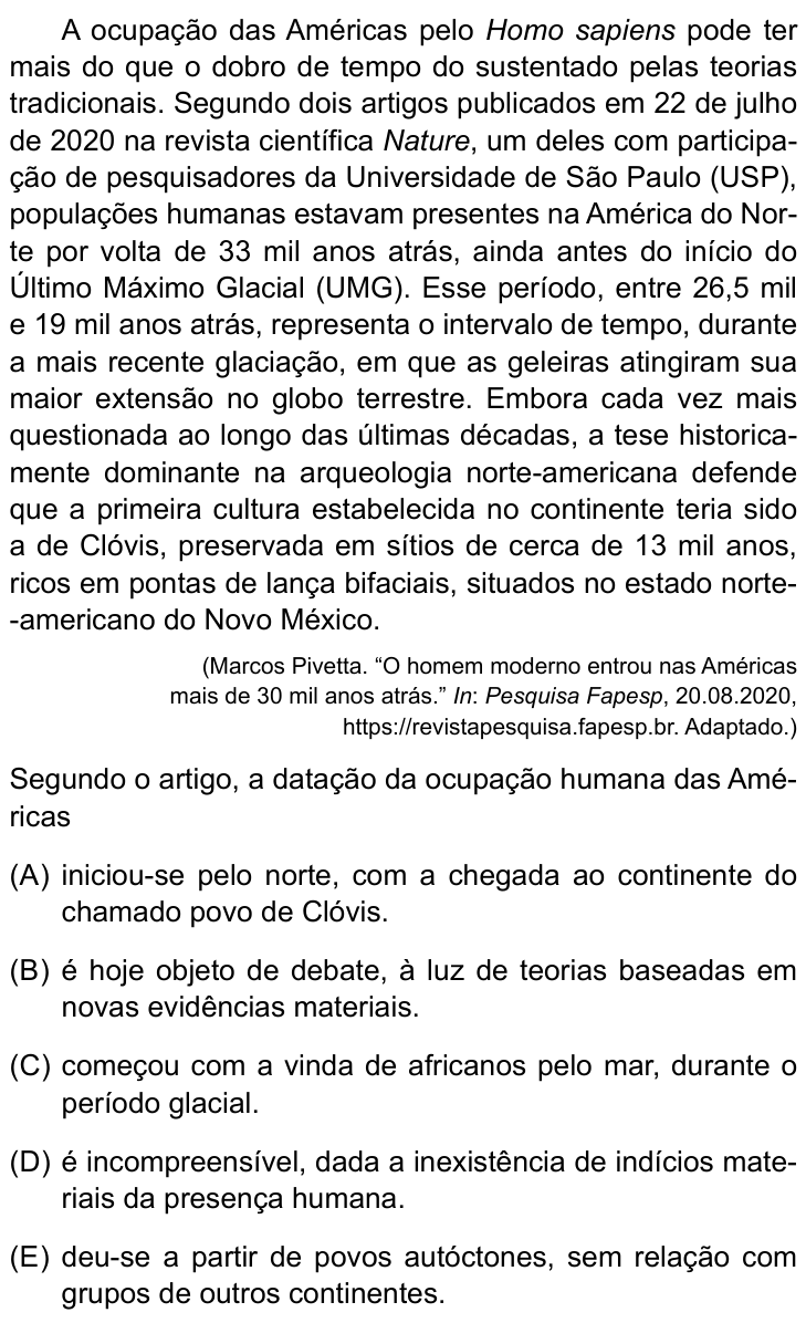 Questão 16 no caderno Prova I do Einstein 2024