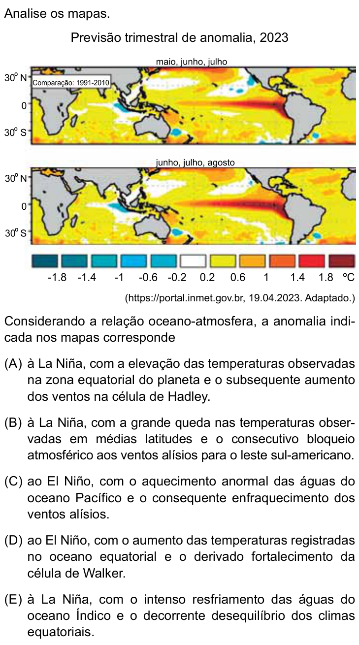Questão 23 no caderno Prova I do Einstein 2024