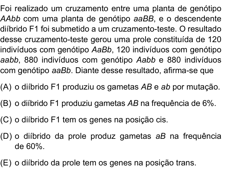 Questão 29 no caderno Prova I do Einstein 2024