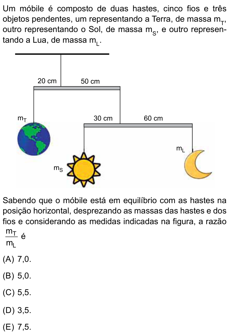 Questão 37 no caderno Prova I do Einstein 2024
