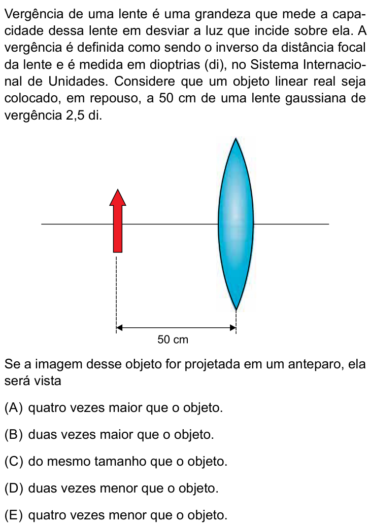 Questão 39 no caderno Prova I do Einstein 2024