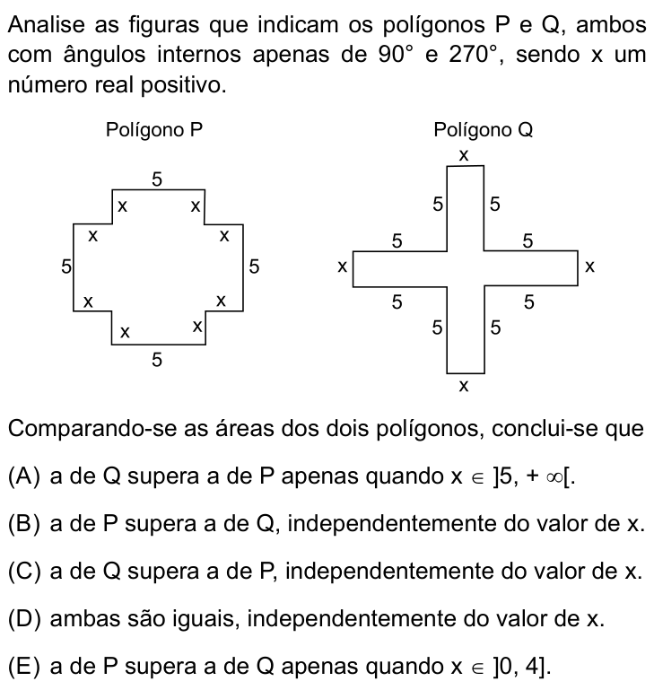 Questão 42 no caderno Prova I do Einstein 2024
