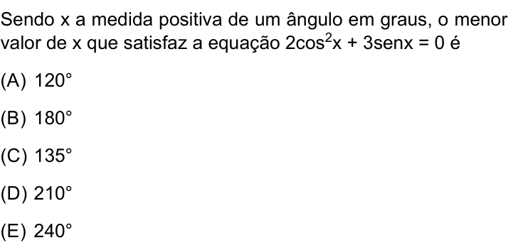 Questão 43 no caderno Prova I do Einstein 2024