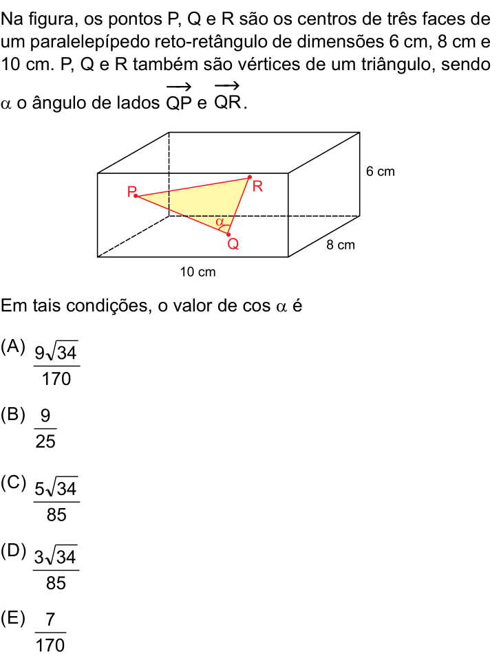 Questão 48 no caderno Prova I do Einstein 2024