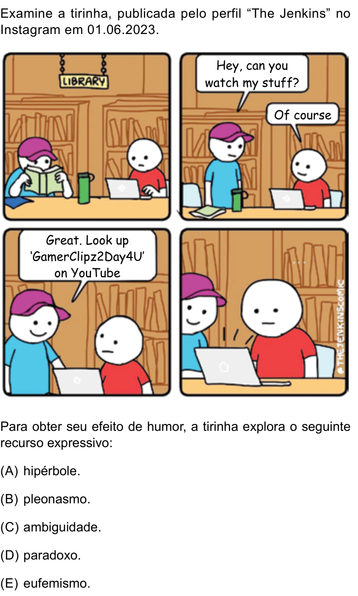 Questão 1 no caderno Prova I do Einstein 2025