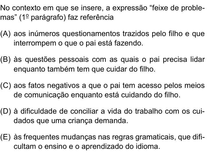 Questão 3 no caderno Prova I do Einstein 2025