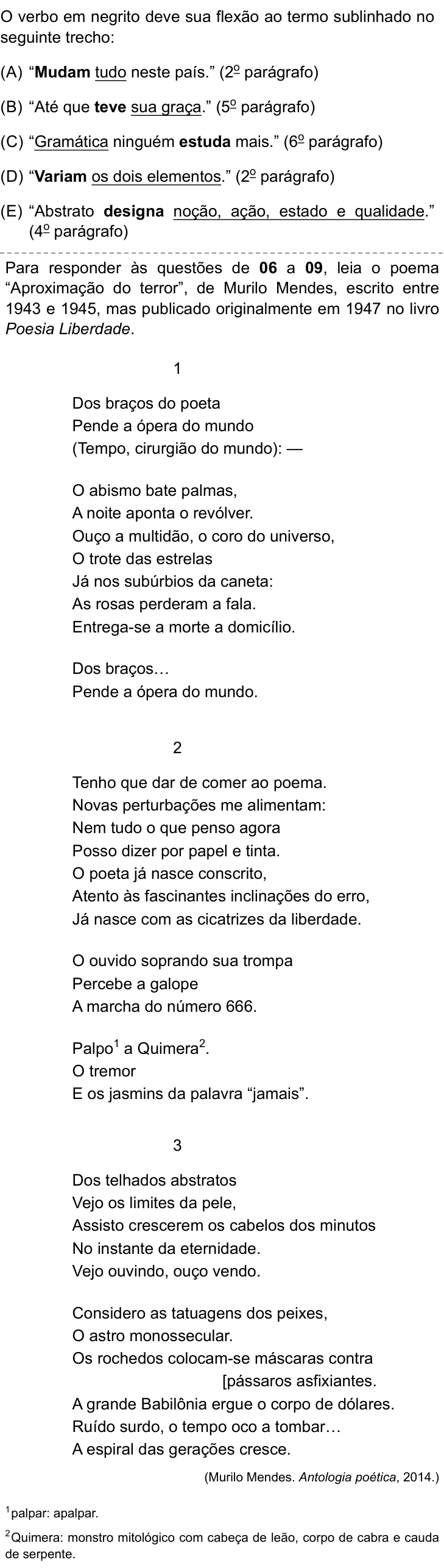 Questão 5 no caderno Prova I do Einstein 2025