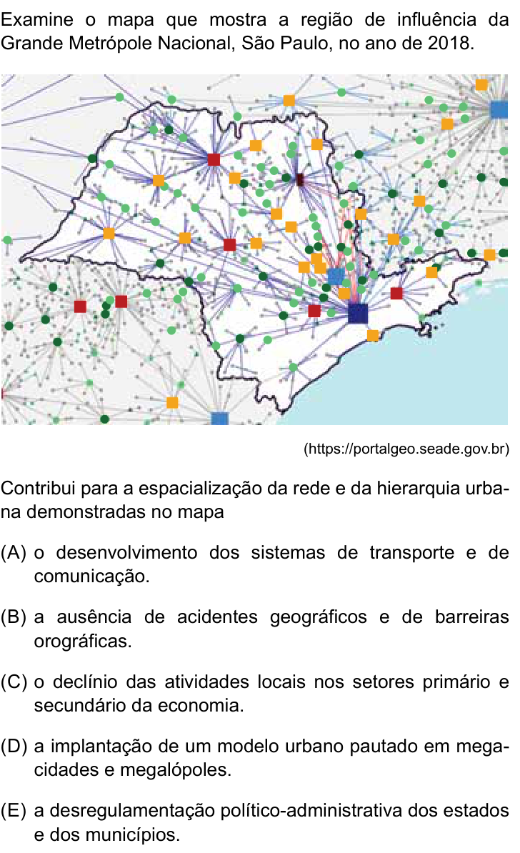 Questão 21 no caderno Prova I do Einstein 2025