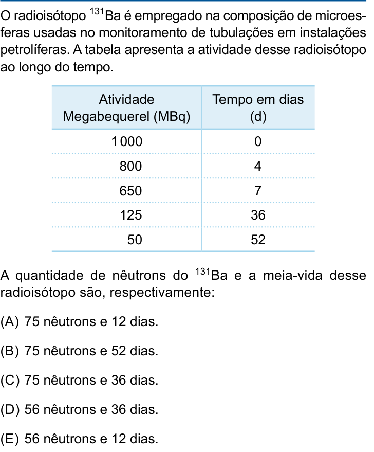 Questão 31 no caderno Prova I do Einstein 2025