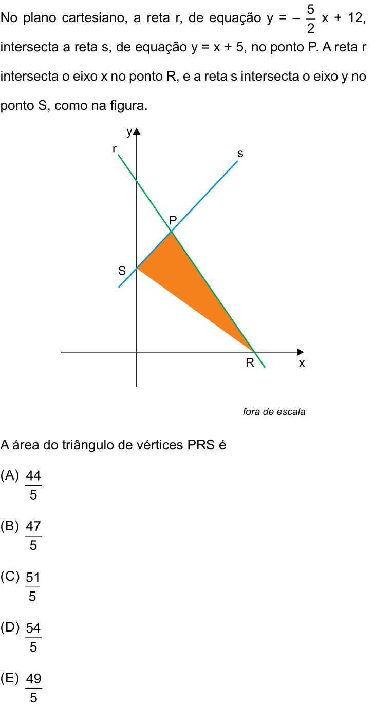 Questão 43 no caderno Prova I do Einstein 2025
