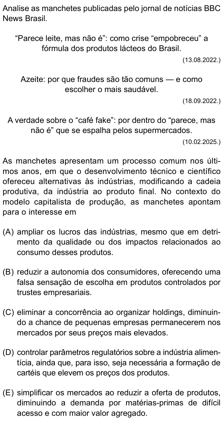 Questão 22 no caderno Prova I do Einstein 2026