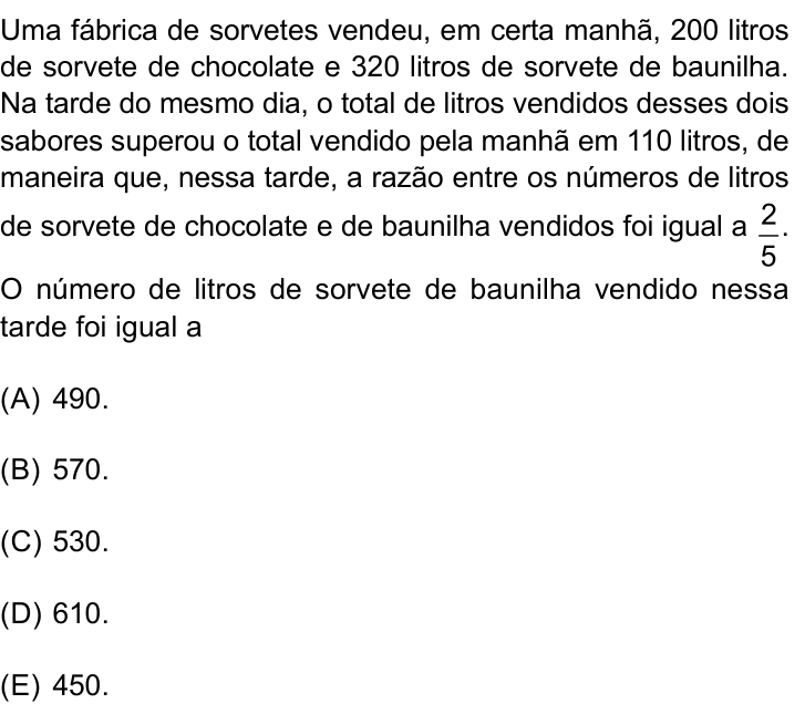 Questão 41 no caderno Prova I do Einstein 2026
