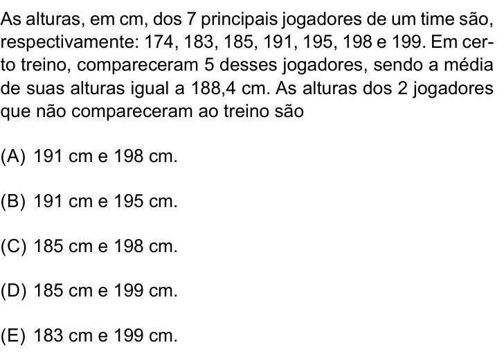 Questão 46 no caderno Prova I do Einstein 2026