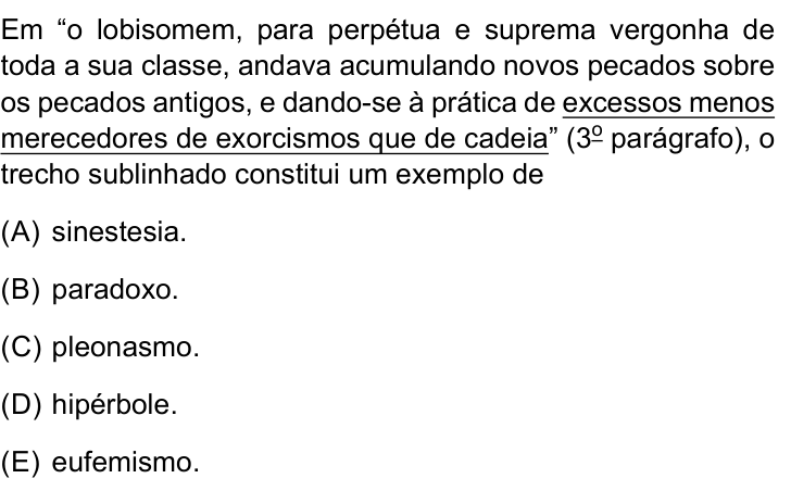 Questão 5 no caderno Conhecimentos Gerais da UNESP 2022