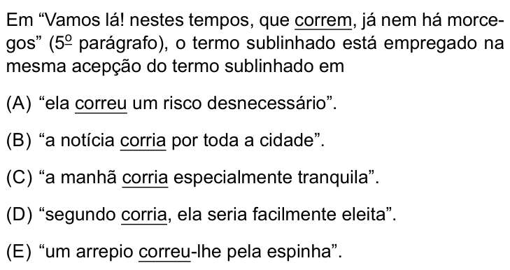 Questão 6 no caderno Conhecimentos Gerais da UNESP 2022