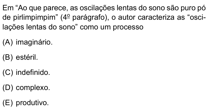 Questão 17 no caderno Conhecimentos Gerais da UNESP 2022