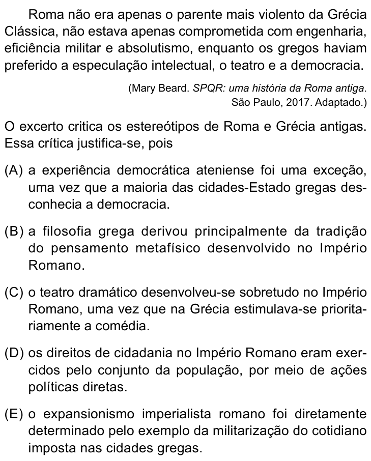 Questão 31 no caderno Conhecimentos Gerais da UNESP 2022