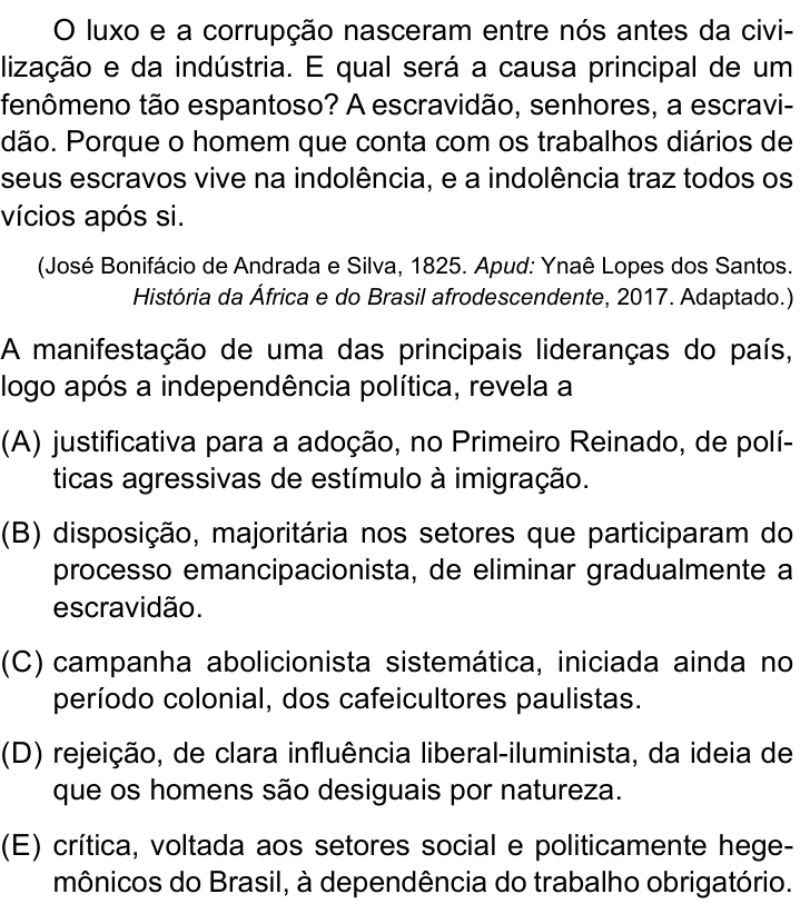 Questão 37 no caderno Conhecimentos Gerais da UNESP 2022