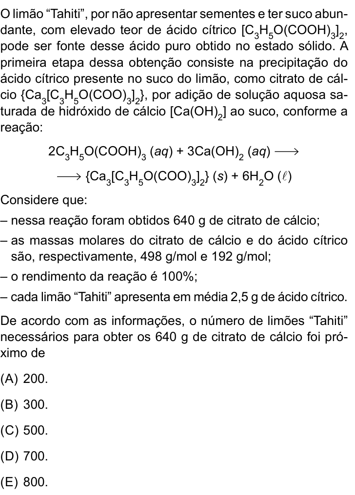 Questão 69 no caderno Conhecimentos Gerais da UNESP 2022