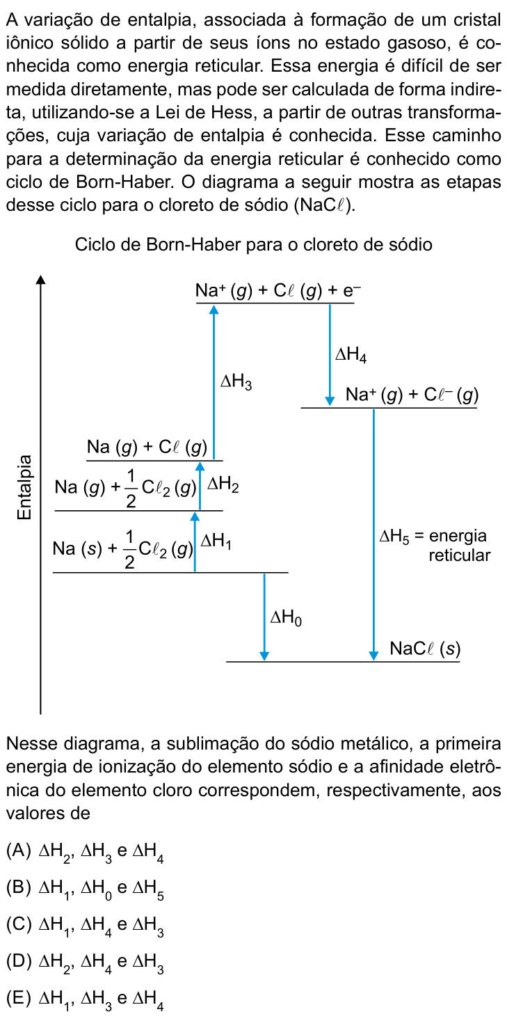 Questão 71 no caderno Conhecimentos Gerais da UNESP 2022