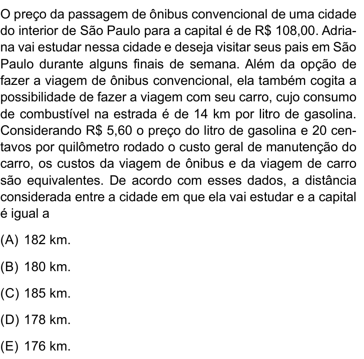 Questão 83 no caderno Conhecimentos Gerais da UNESP 2022