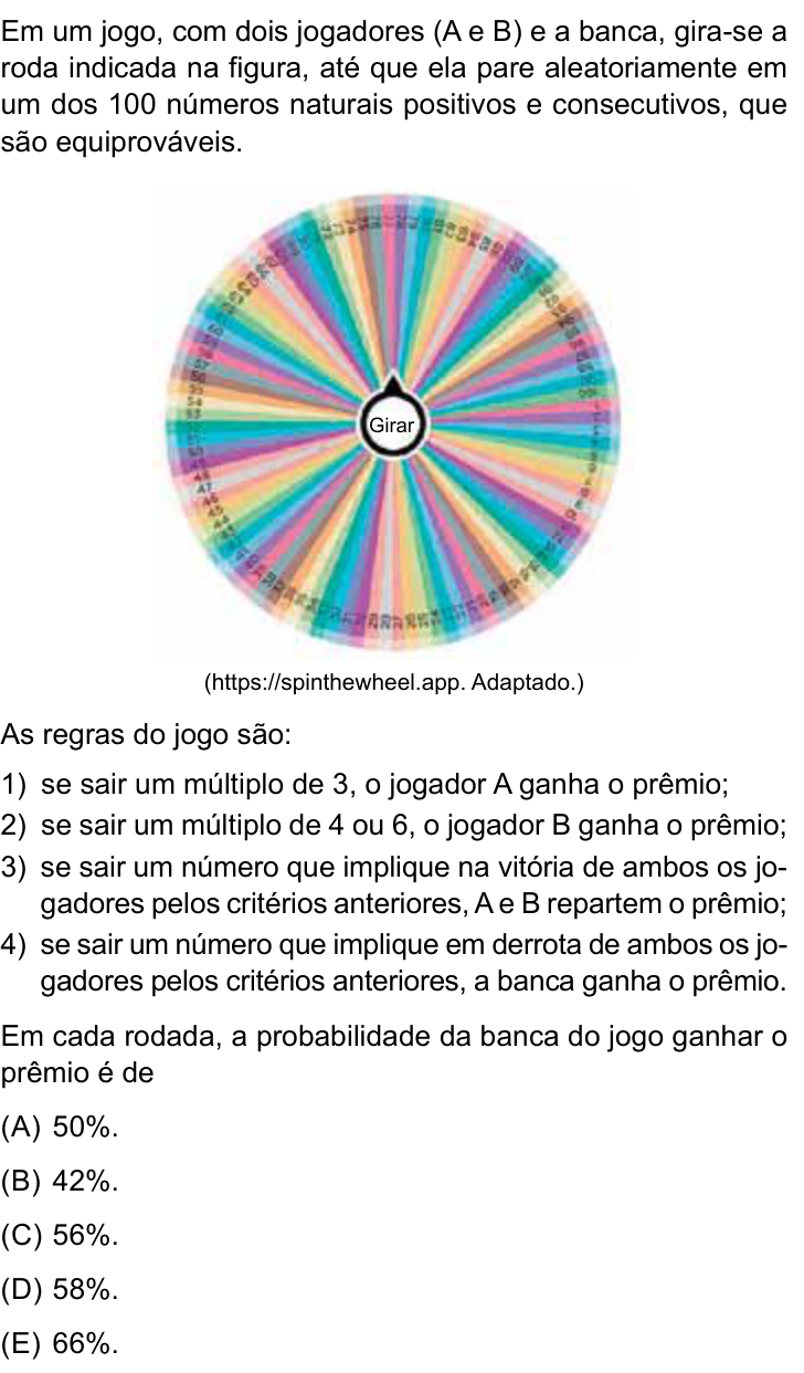 Questão 88 no caderno Conhecimentos Gerais da UNESP 2022