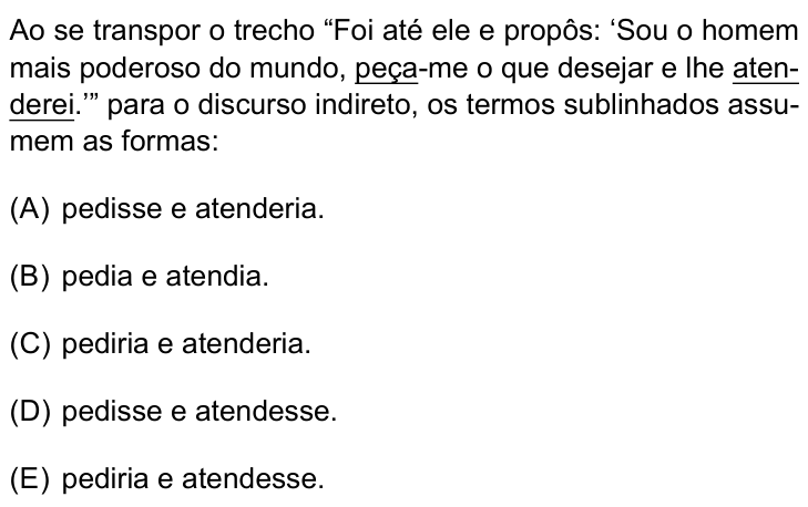 Questão 5 no caderno Conhecimentos Específicos da UNESP 2022