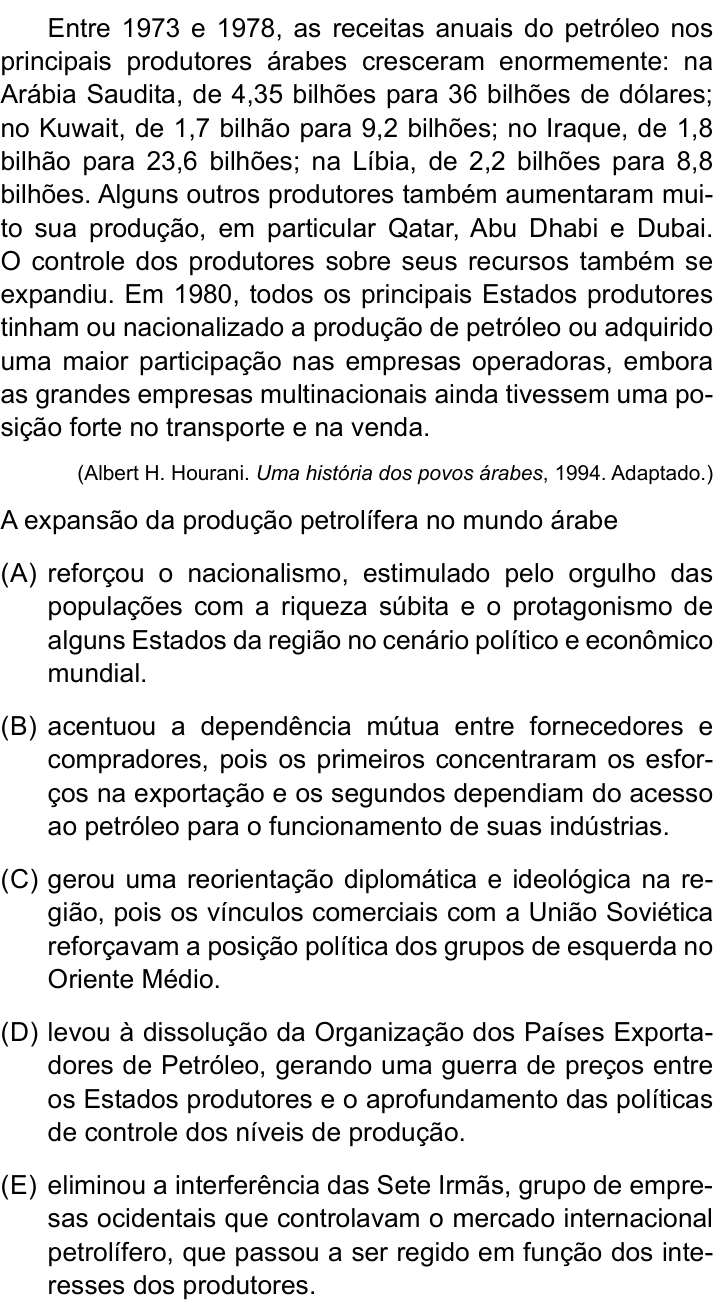 Questão 26 no caderno Conhecimentos Específicos da UNESP 2022