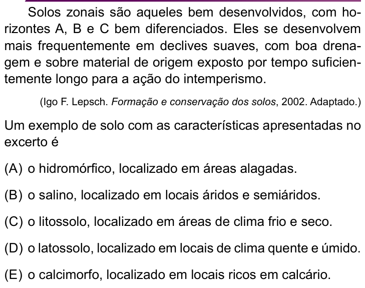 Questão 34 no caderno Conhecimentos Específicos da UNESP 2022