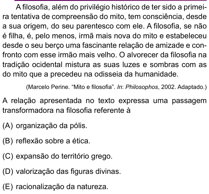 Questão 38 no caderno Conhecimentos Específicos da UNESP 2022