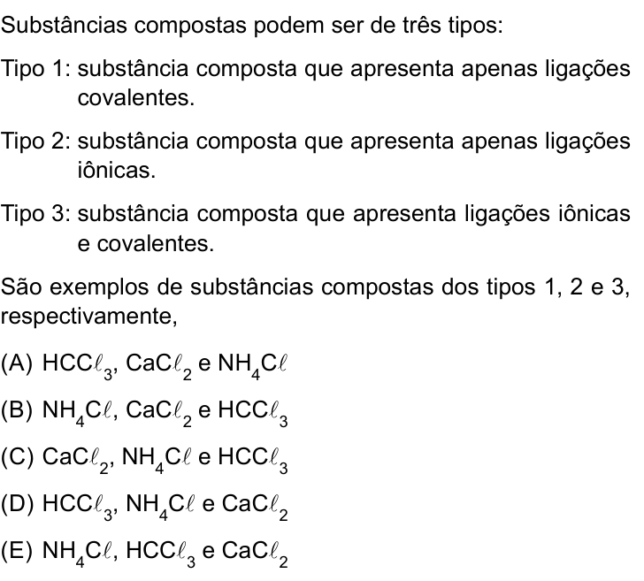 Questão 49 no caderno Conhecimentos Específicos da UNESP 2022