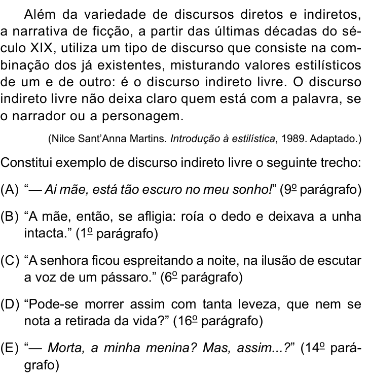 Questão 3 no caderno Conhecimentos Gerais da UNESP 2023