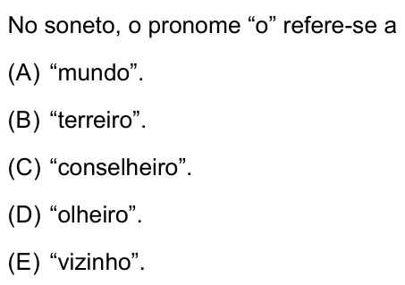 Questão 11 no caderno Conhecimentos Gerais da UNESP 2023
