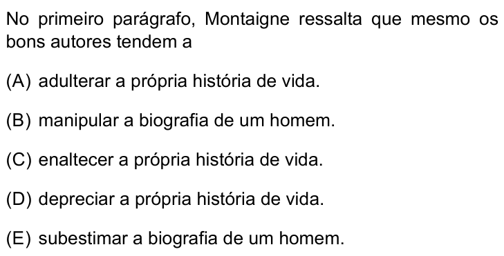 Questão 16 no caderno Conhecimentos Gerais da UNESP 2023