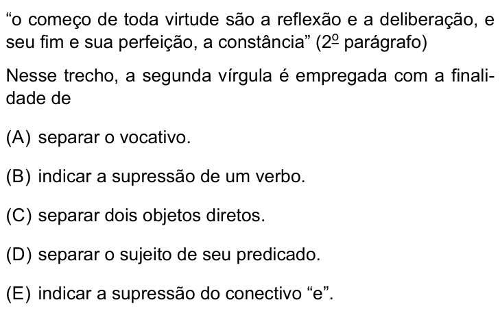 Questão 19 no caderno Conhecimentos Gerais da UNESP 2023