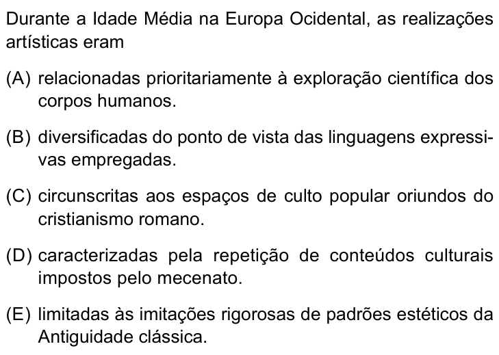 Questão 32 no caderno Conhecimentos Gerais da UNESP 2023