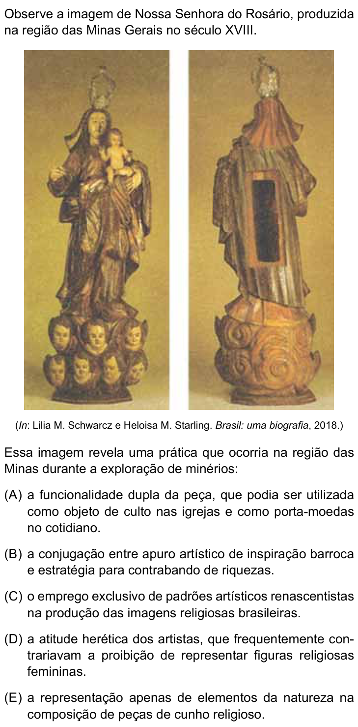 Questão 34 no caderno Conhecimentos Gerais da UNESP 2023